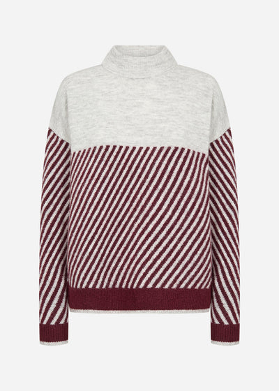 SC-NESSIE STRIPE 71 Pullover Bordeaux