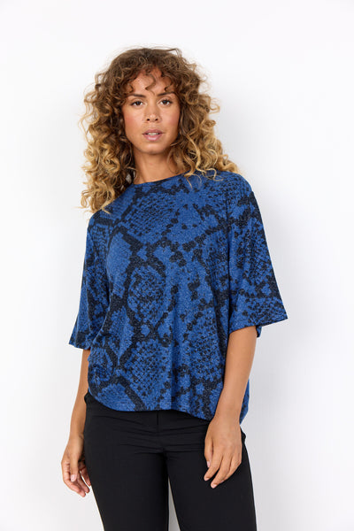 SC-BIARA AOP 144 T-shirt Dark blue