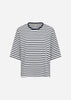 SC-RINA STRIPE 23 T-shirt Navy