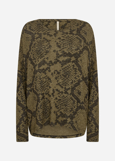 SC-BIARA AOP 145 Blouse Dark green