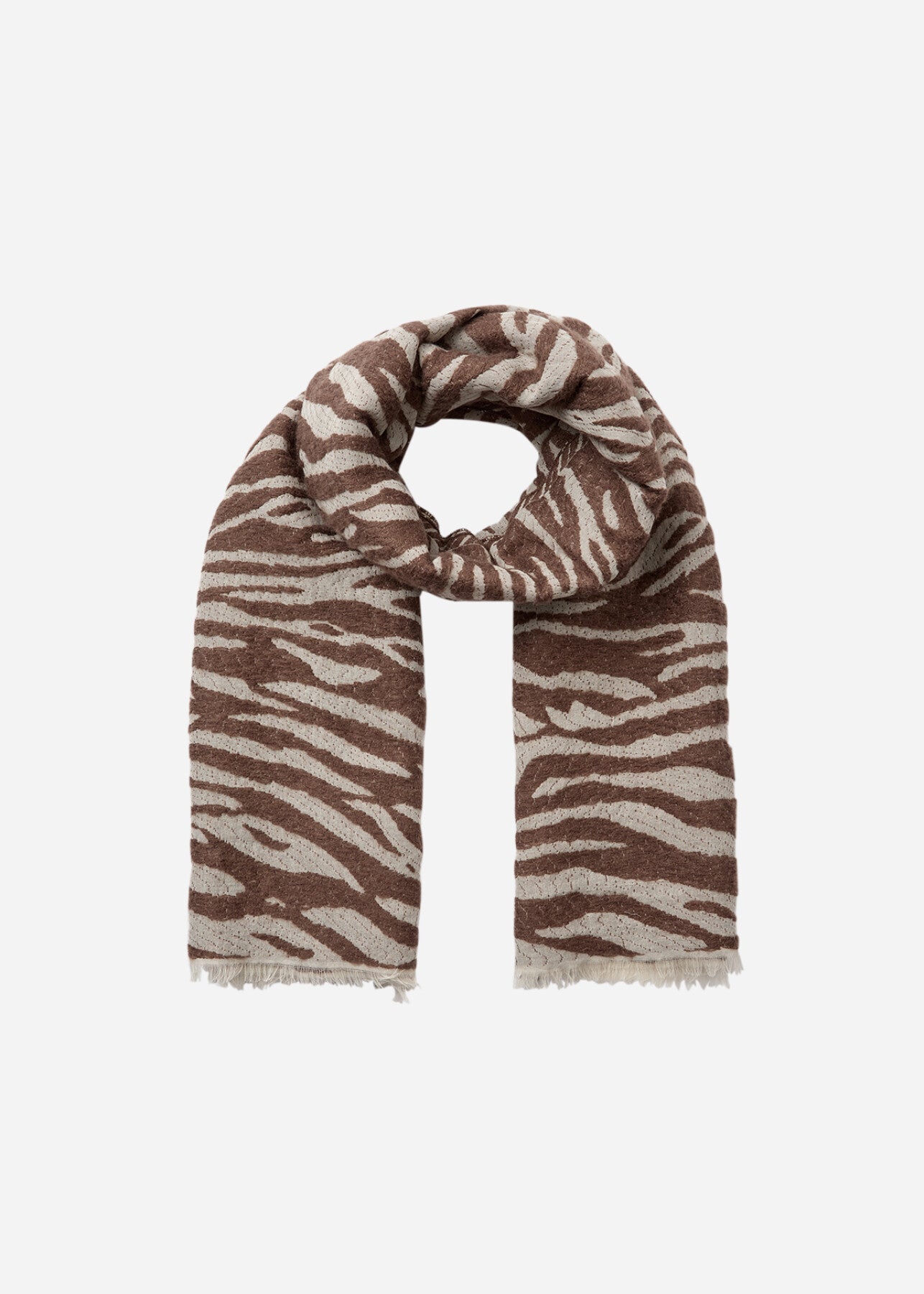 SC-SEHRA 1 Scarf Dark brown