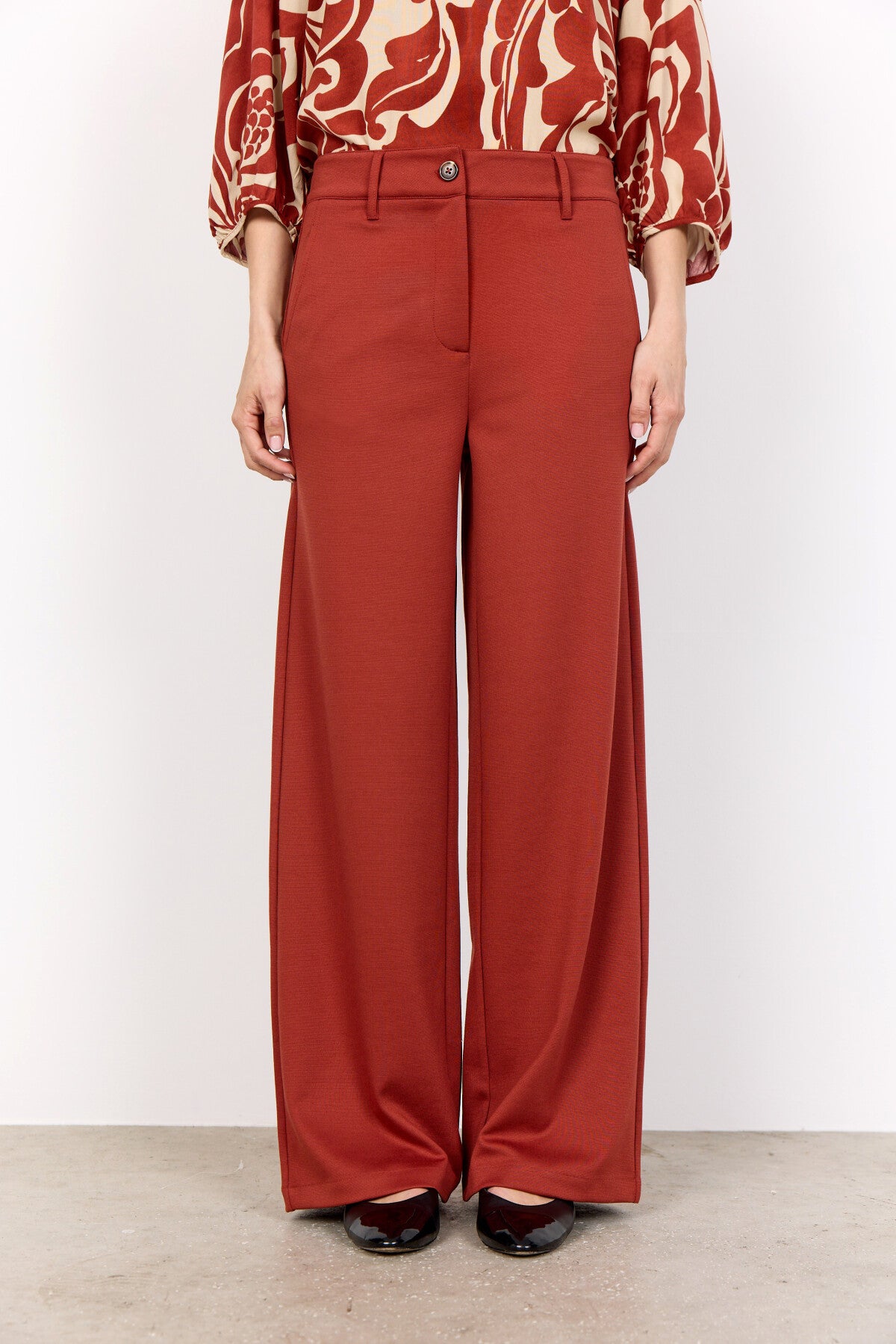 SC-DANIELA 9 Pants Rust red