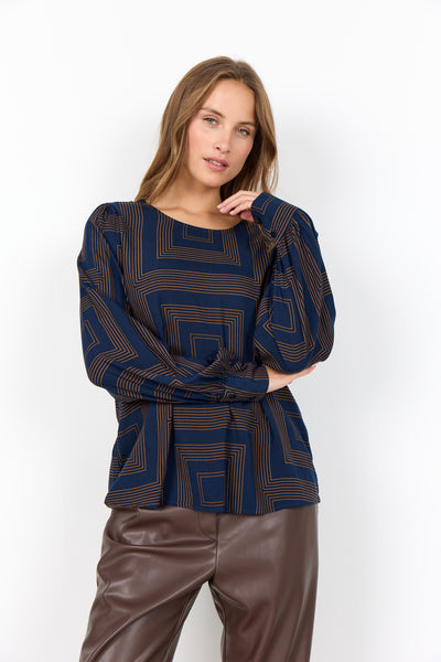 SC-ANNABEL 1 Blouse Dark blue