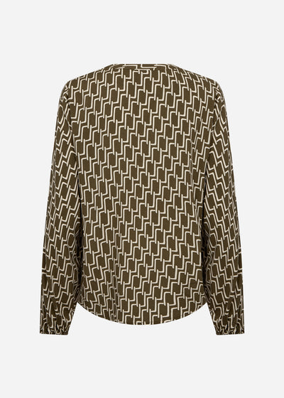SC-VARLA 4 Blouse Dark green