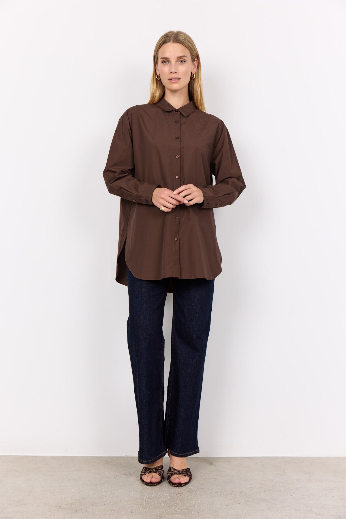 SC-NETTI 52 Shirt Dark brown