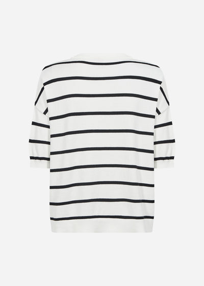 SC-DOLLIE STRIPE 794 Pullover Off white