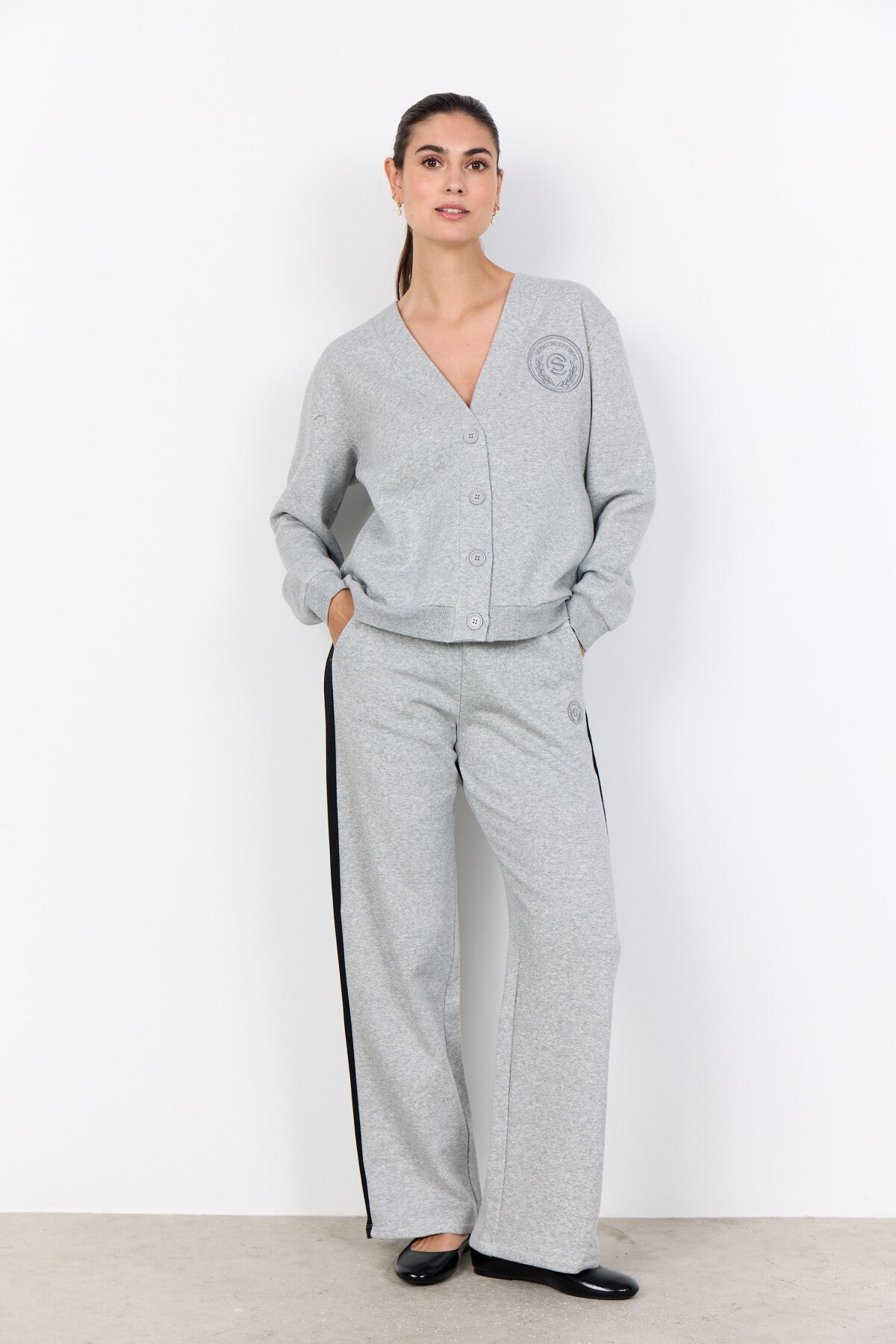 SC-ANGELIN 9 Cardigan Light grey