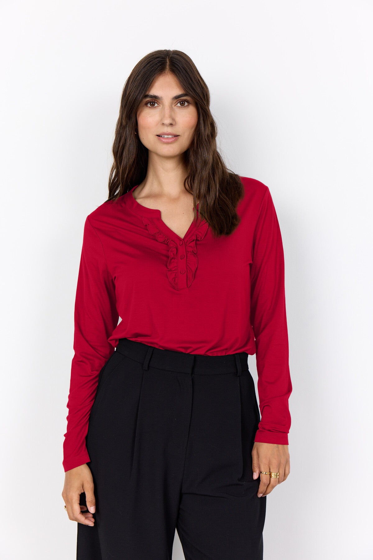 SC-MARICA 339 Blouse Dark red