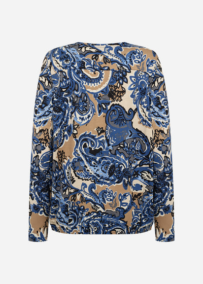 SC-FELICITY AOP 518 Blouse Dark blue