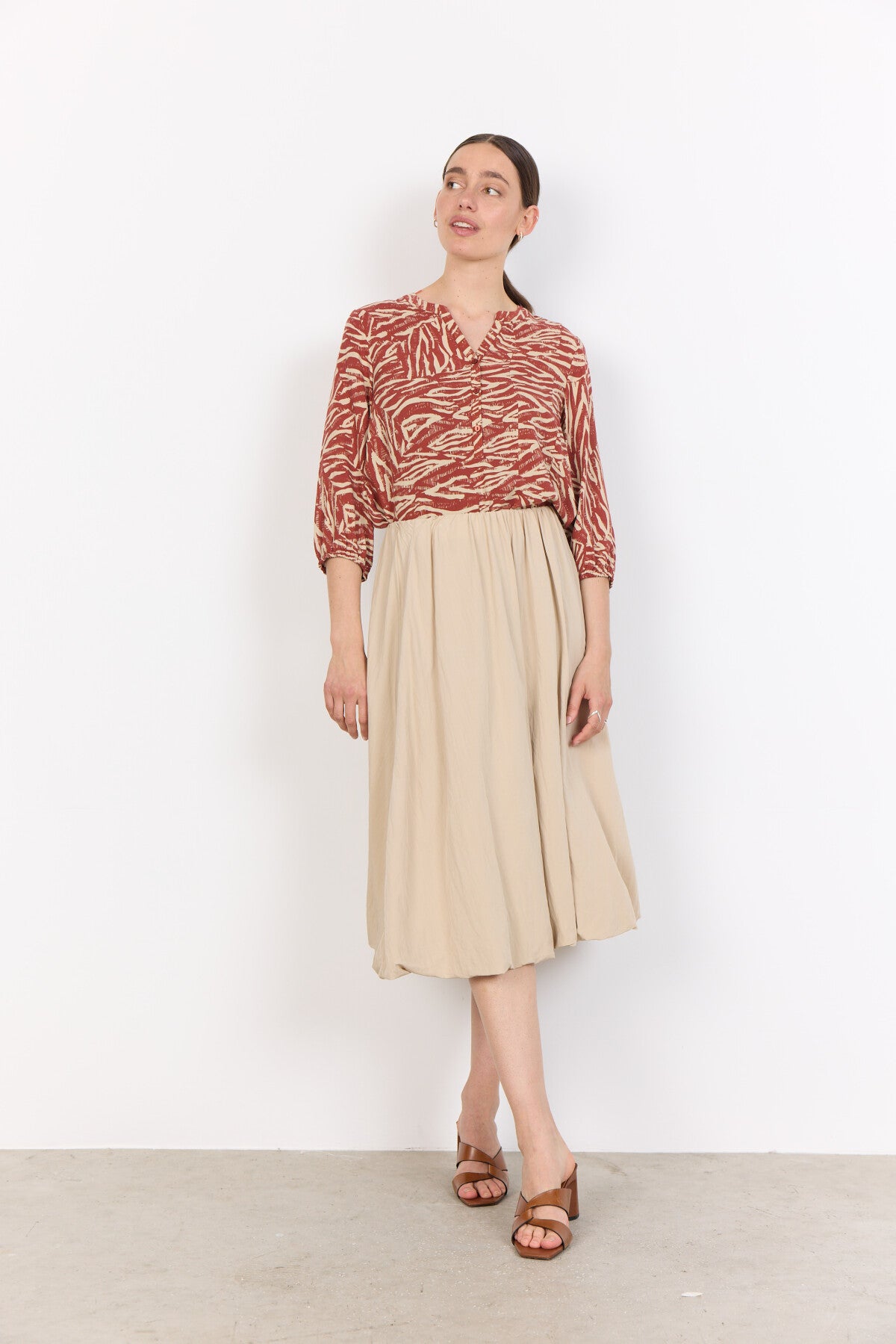 SC-SADE 2 Blouse Rust red