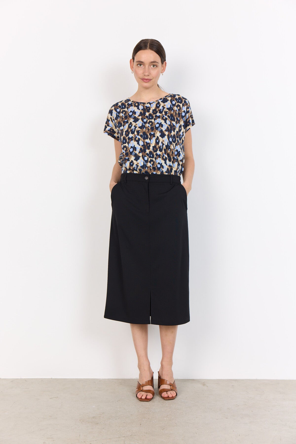 SC-FELICITY AOP 515 T-shirt Light blue