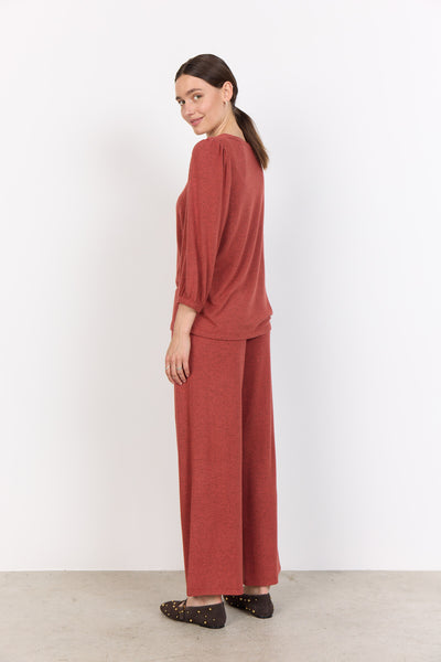 SC-BIARA 116 Blouse Rust red