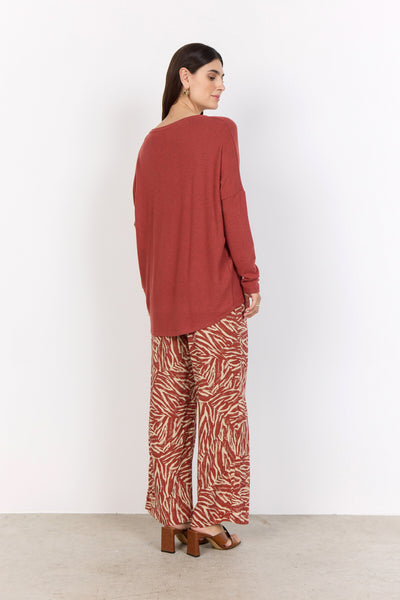 SC-BIARA 1 Blouse Rust red