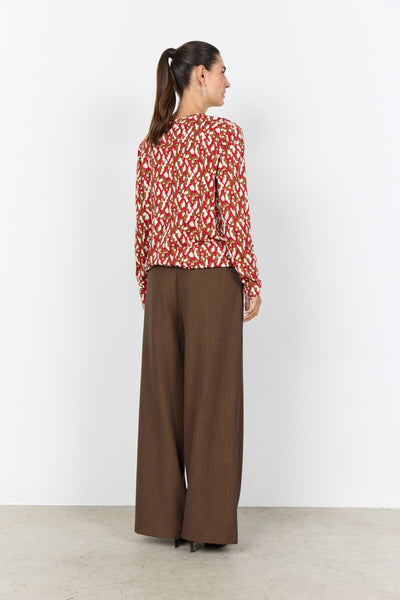 SC-FELICITY AOP 527 Blouse Red