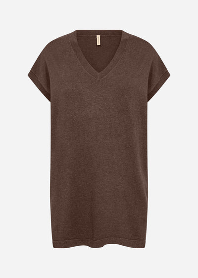 SC-DOLLIE 797 Waistcoat Dark brown