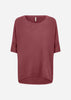 SC-BIARA 96 Blouse Dark red