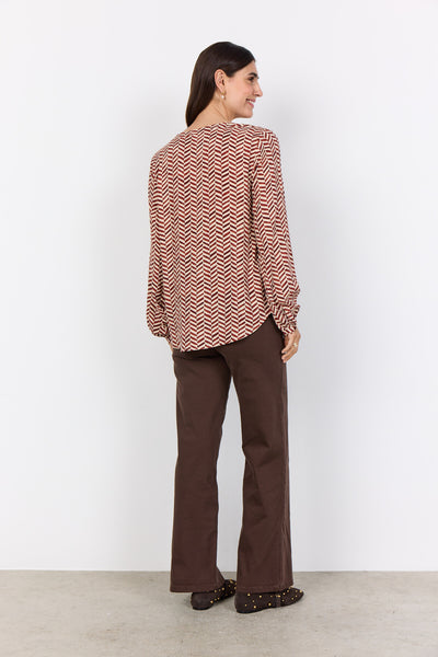 SC-SELIA 2 Blouse Rust red