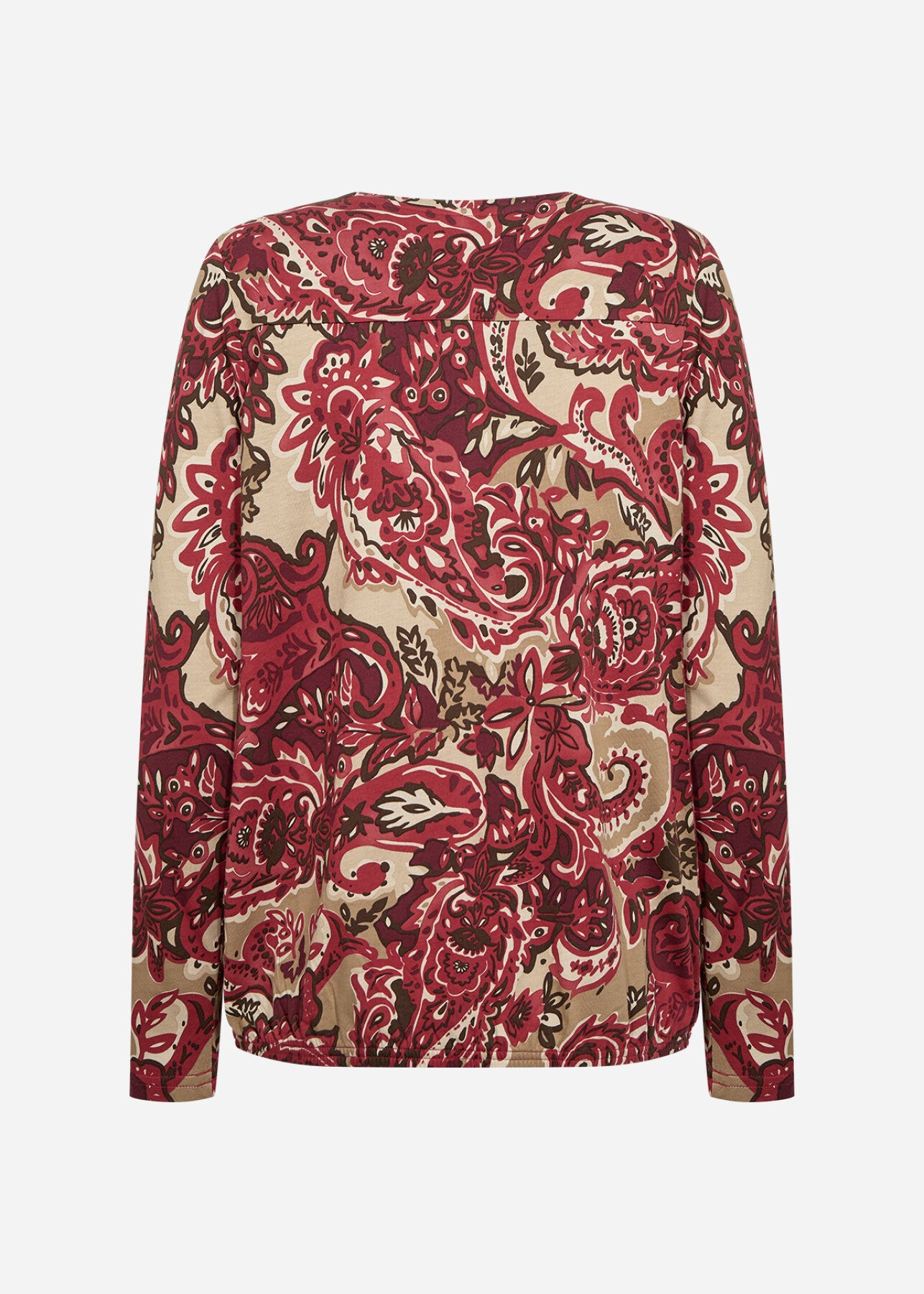 SC-FELICITY AOP 518 Blouse Dark red