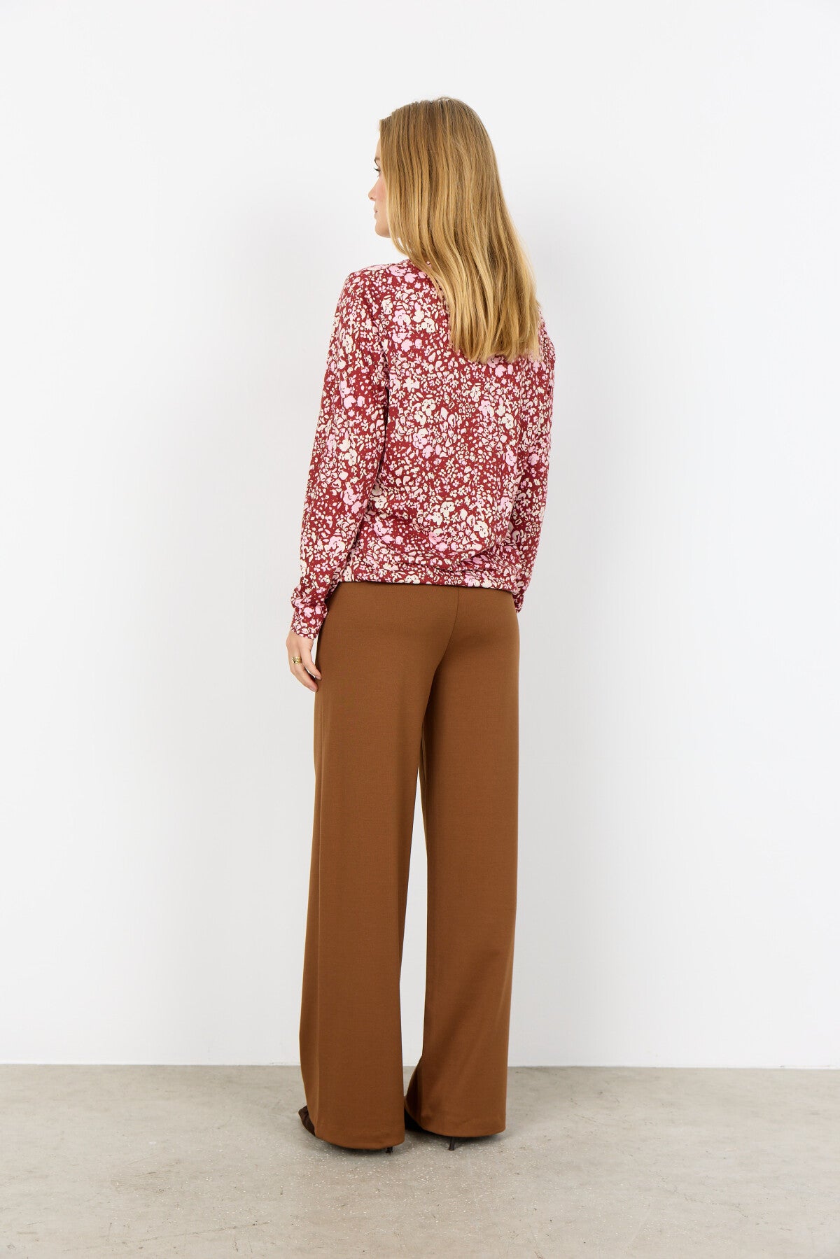 SC-FELICITY AOP 532 Blouse Ruby red