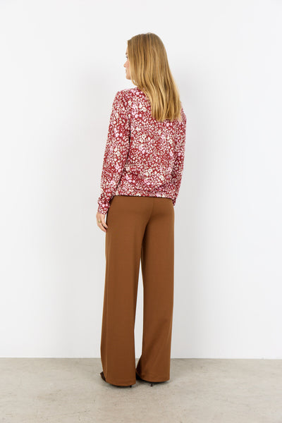 SC-FELICITY AOP 532 Blouse Ruby red