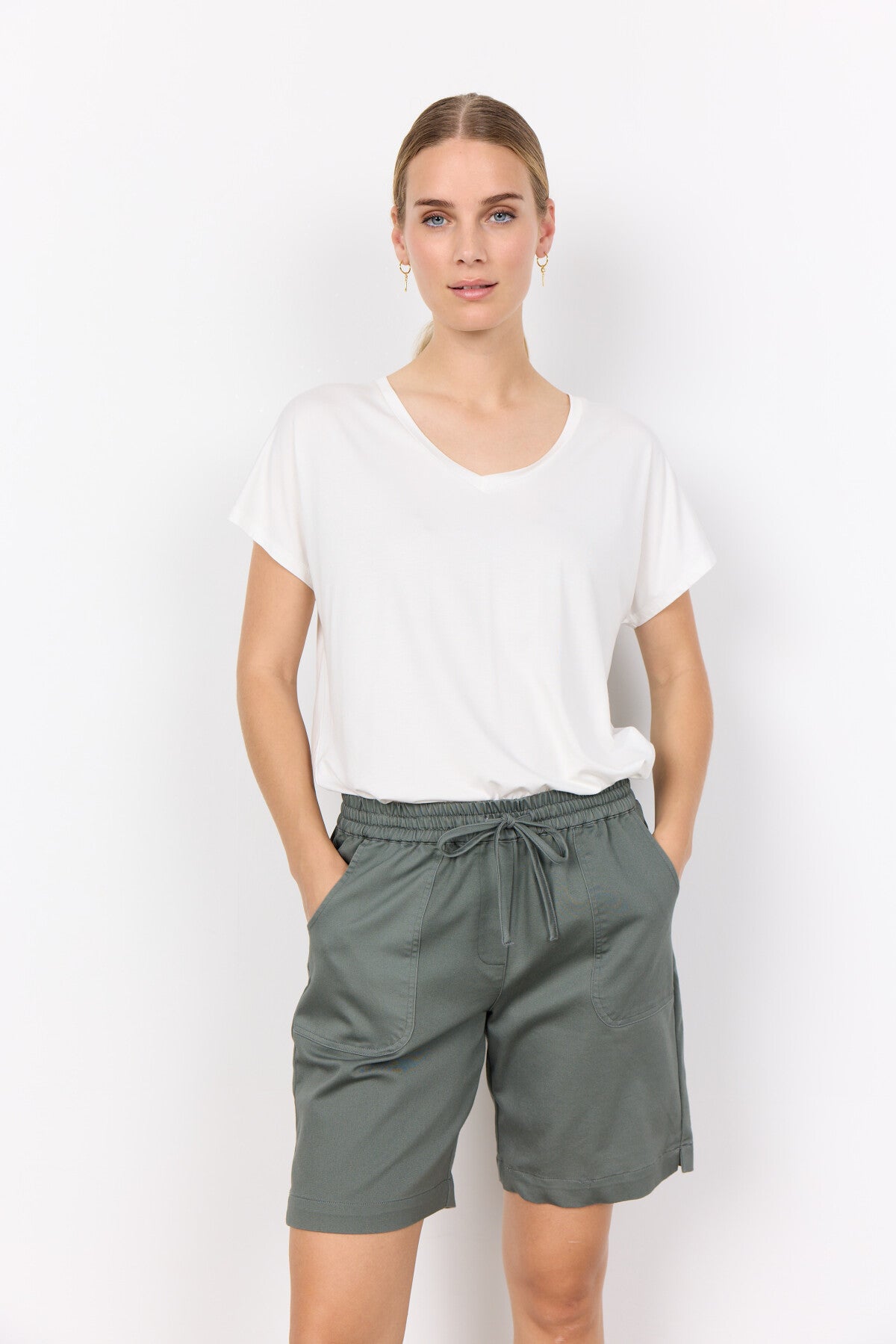 SC-AKILA 24-C Shorts in Dusty Green from soyaconcept | Soyaconcept.com ...