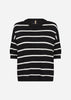 SC-DOLLIE STRIPE 794 Pullover Black