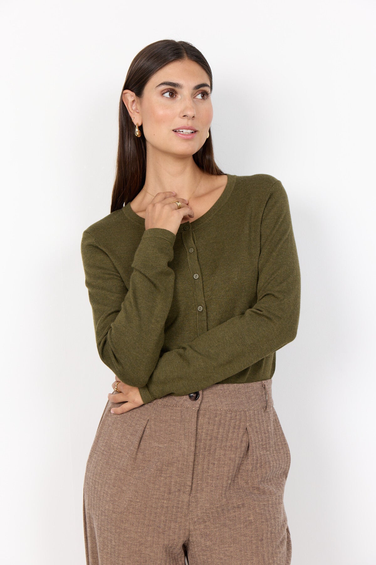 SC-DOLLIE 446 Cardigan Dark green