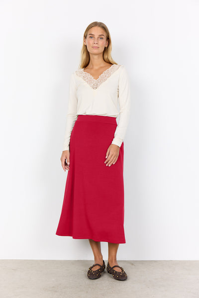 SC-BANU 258 Skirt Dark red