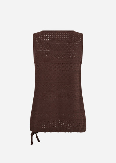SC-SATINE 1 Top Dark brown