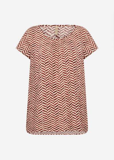 SC-SELIA 1 Blouse Rust red