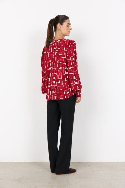 SC-VEBINA 1 Blouse Dark red