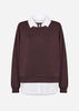 SC-BANU 354 Sweatshirt Dark plum