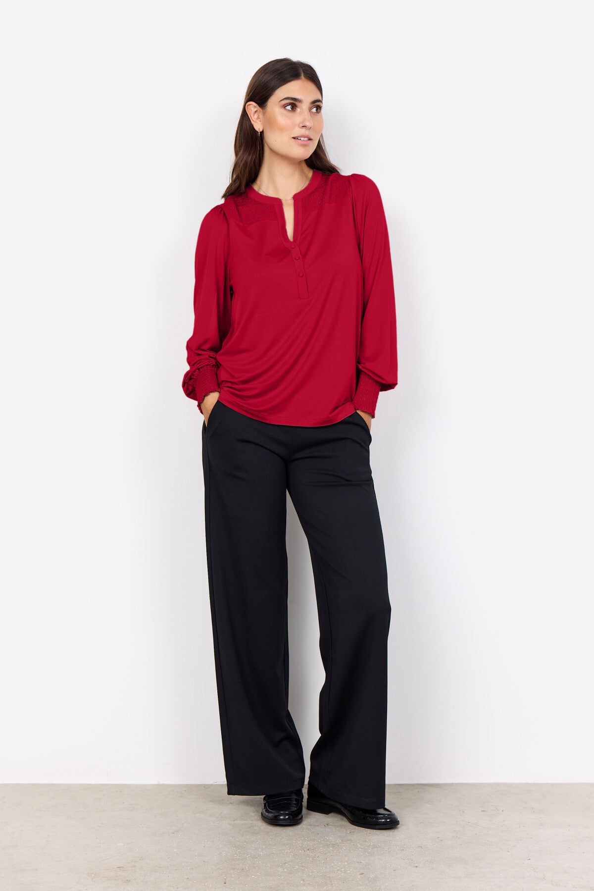 SC-MARICA 303 Blouse Dark red