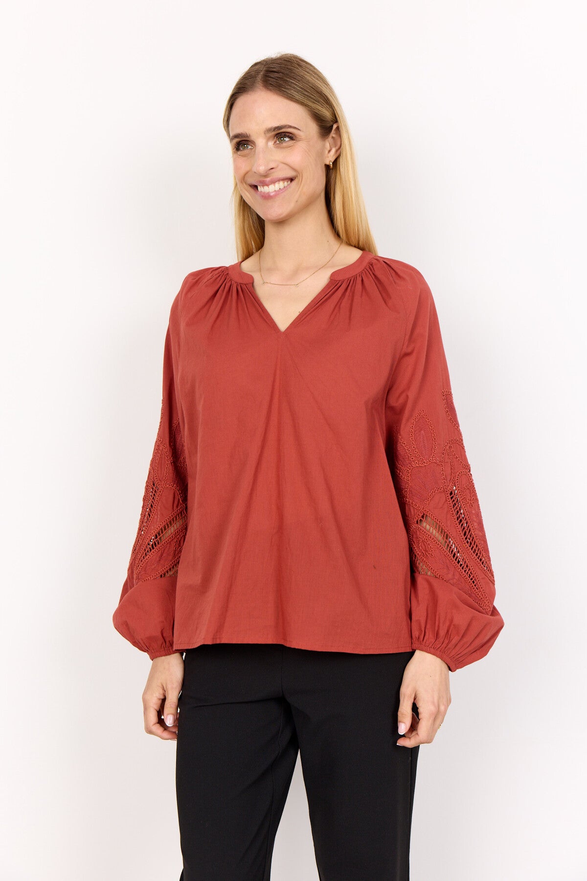 SC-CALISTE 21 Blouse Rust red
