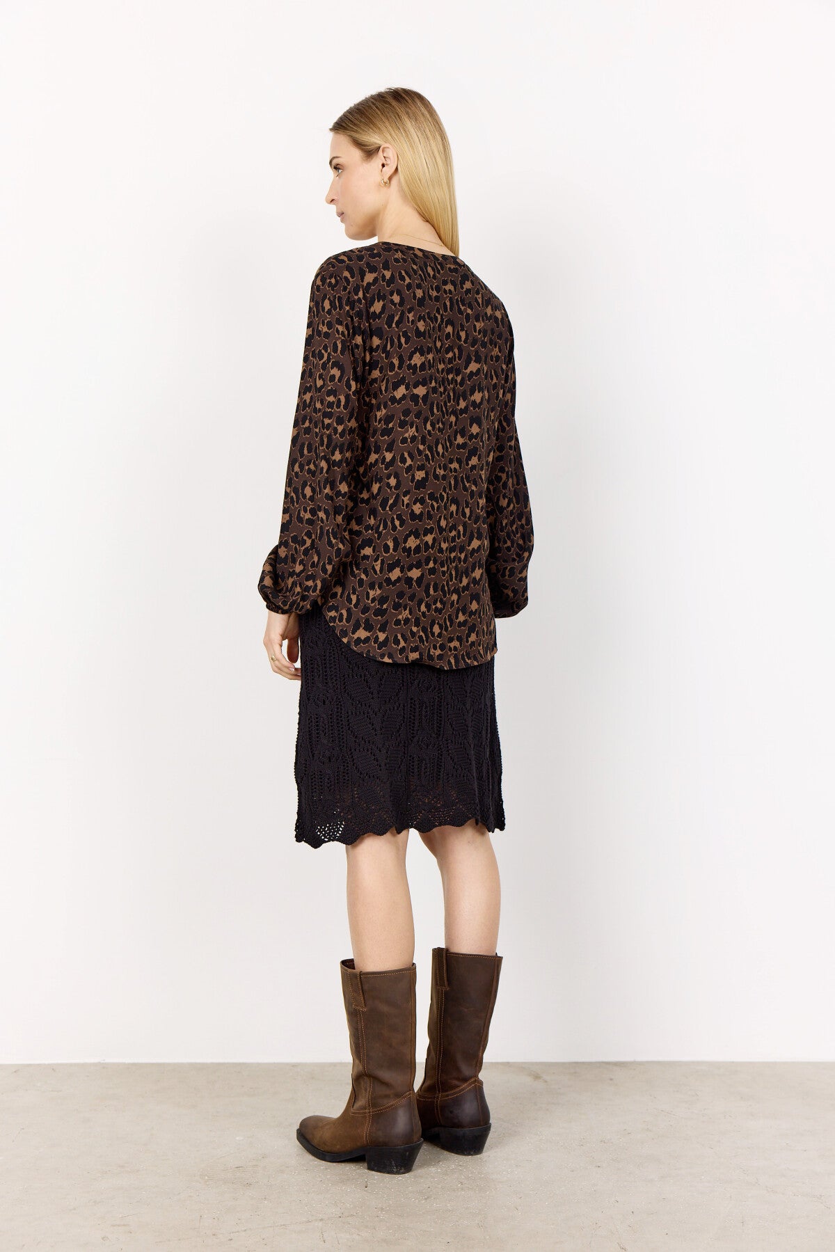 SC-SAFIRA 1 Blouse Dark brown