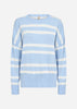 SC-DOLLIE STRIPE 819 Pullover Light blue