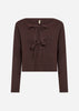 SC-KANITA 26 Cardigan Dark plum