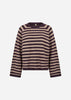 SC-ORLEAN STRIPE 14 Pullover Purple