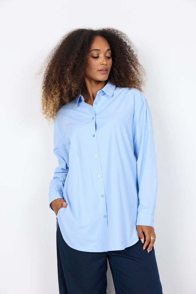 SC-NETTI 52 Shirt in Light blue from soyaconcept | Soyaconcept.com