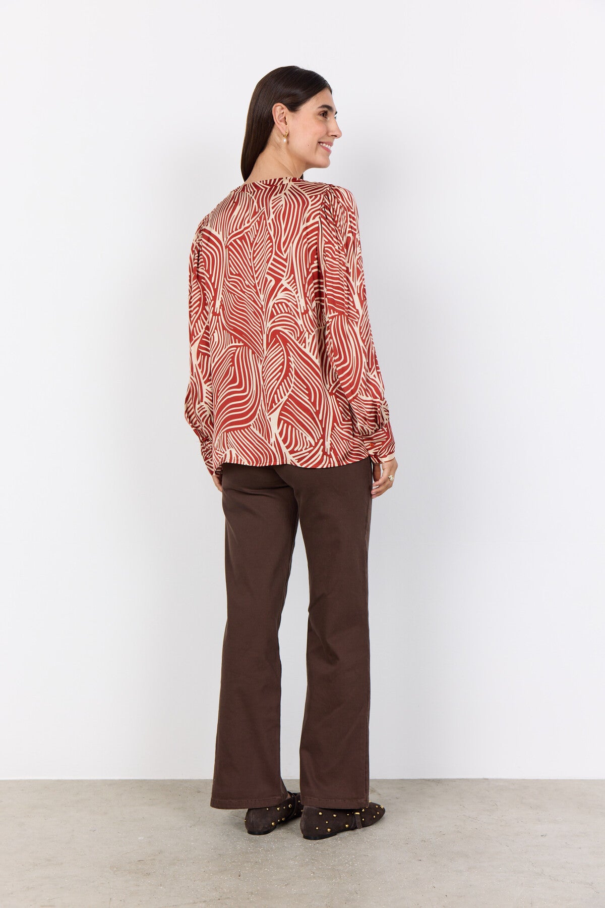 SC-SIGNORA 2 Blouse Rust red