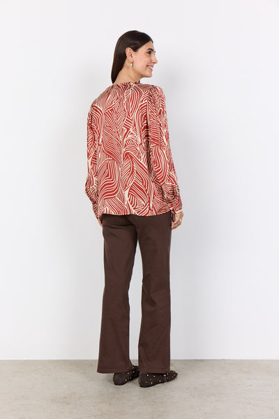 SC-SIGNORA 2 Blouse Rust red