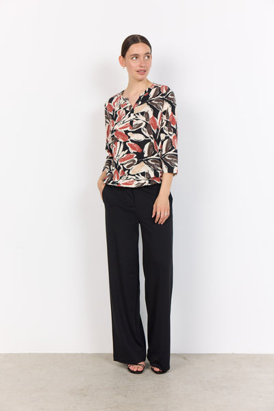 SC-FELICITY AOP 512 Blouse Rust red