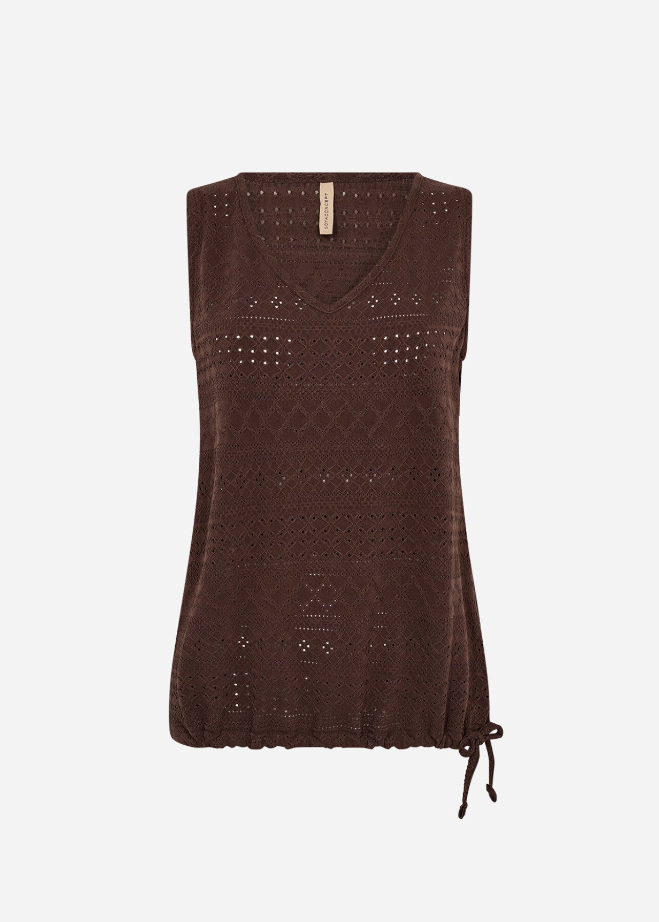 SC-SATINE 1 Top Dark brown