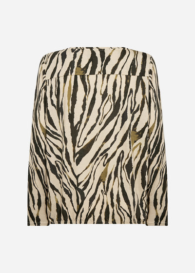 SC-FELICITY AOP 522 Blouse Dark green