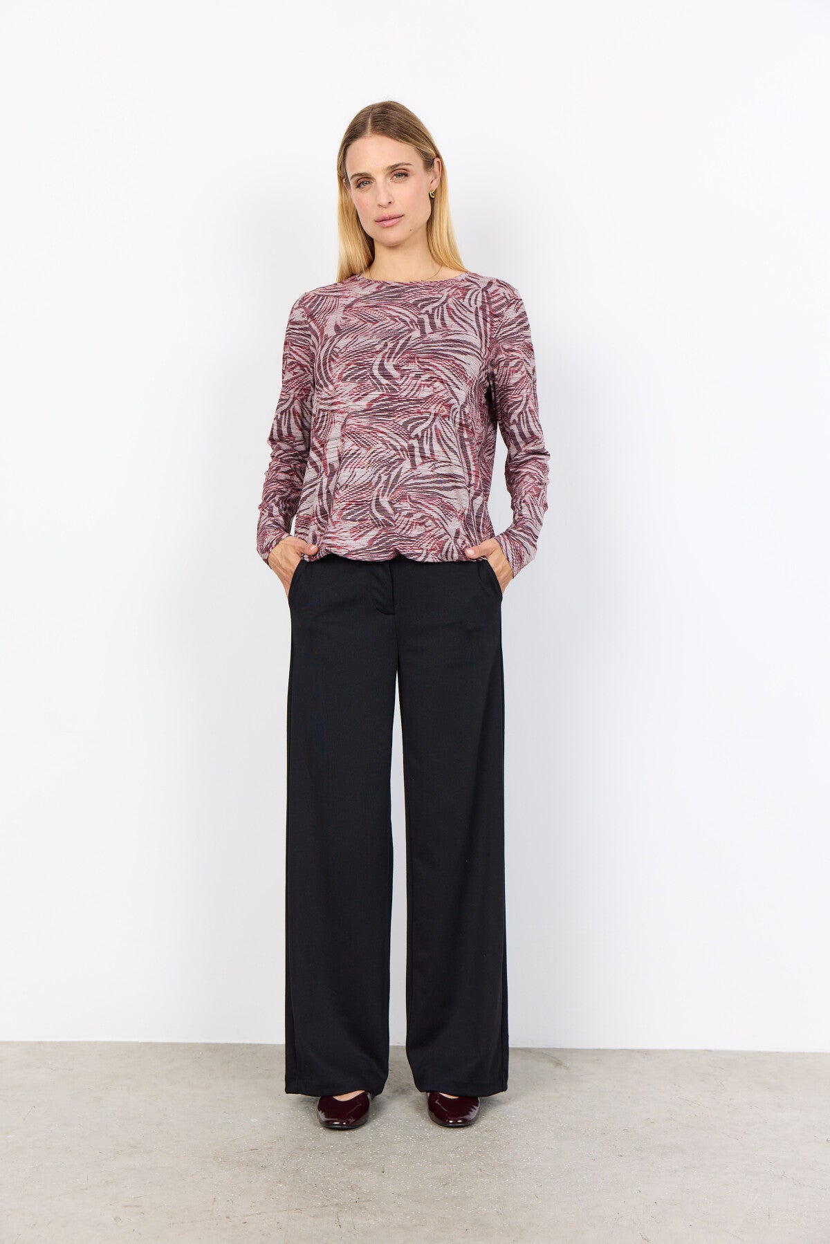 SC-GALINA 63 Blouse Dark red