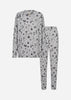 SC-BIARA 163 - AOP SET Pyjamas Black