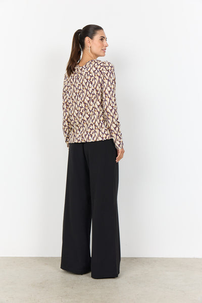 SC-FELICITY AOP 527 Blouse Purple