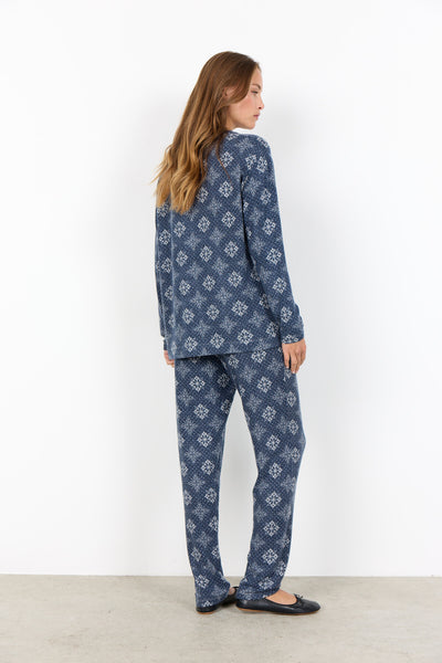 SC-BIARA AOP SET 150 Pyjamas Dark blue