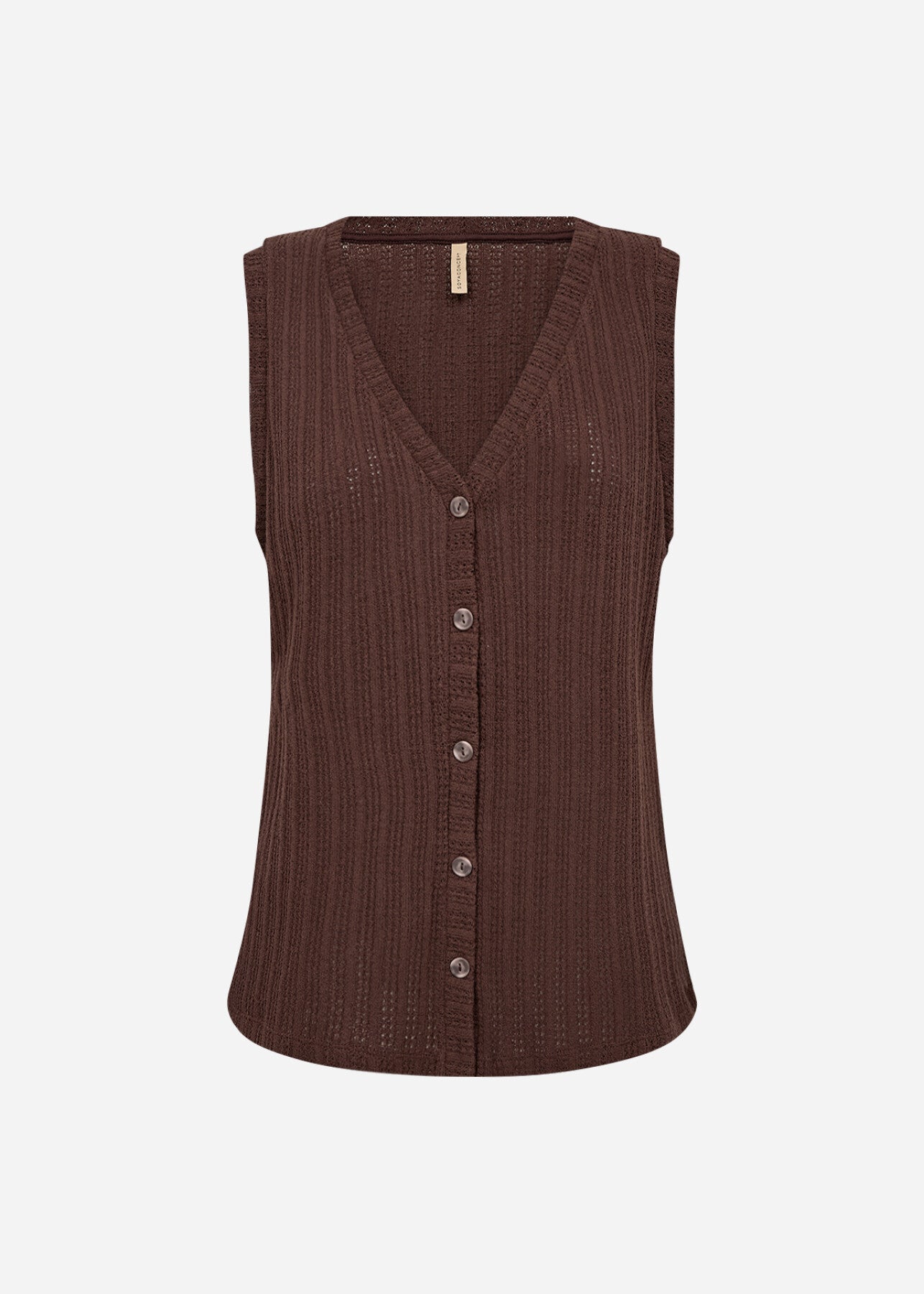 SC-SHONAS 1 Waistcoat Dark brown