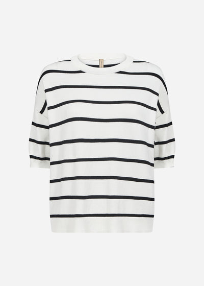SC-DOLLIE STRIPE 794 Pullover Off white